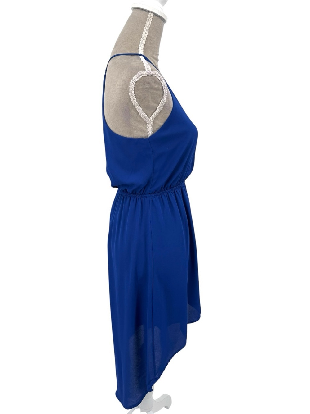 Needle & Thread Royal Blue High-Low Halter Dress - Picture 5 of 7